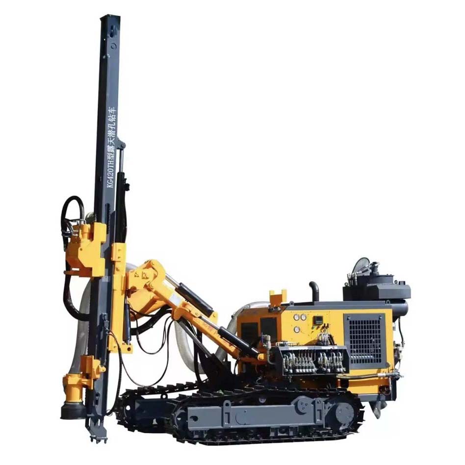 Máquina perforadora hidráulica con cilindro sobre orugas para minería KG420T